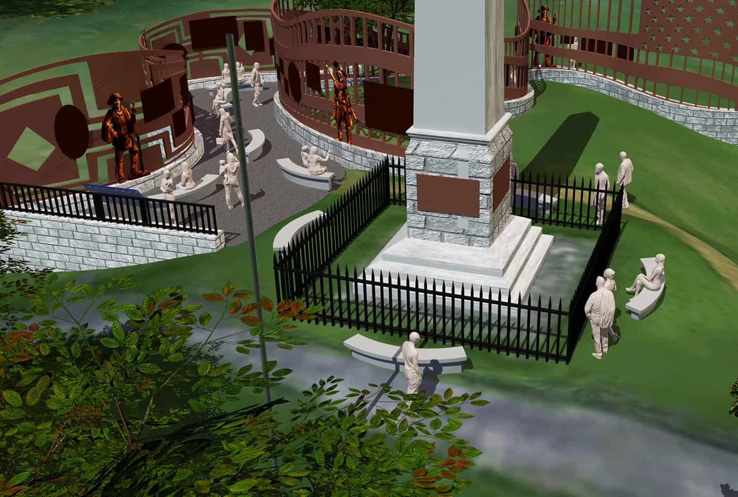 Oriskany graphic panels