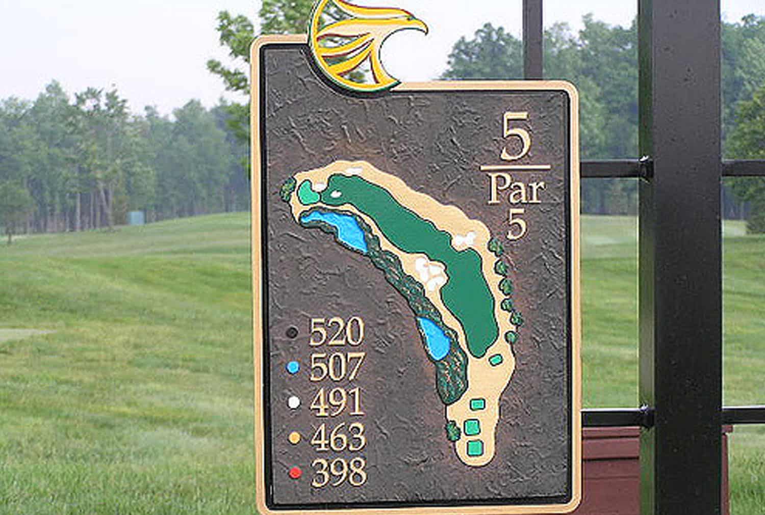 Golf signage and logo
